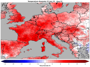 map of european drought conditions