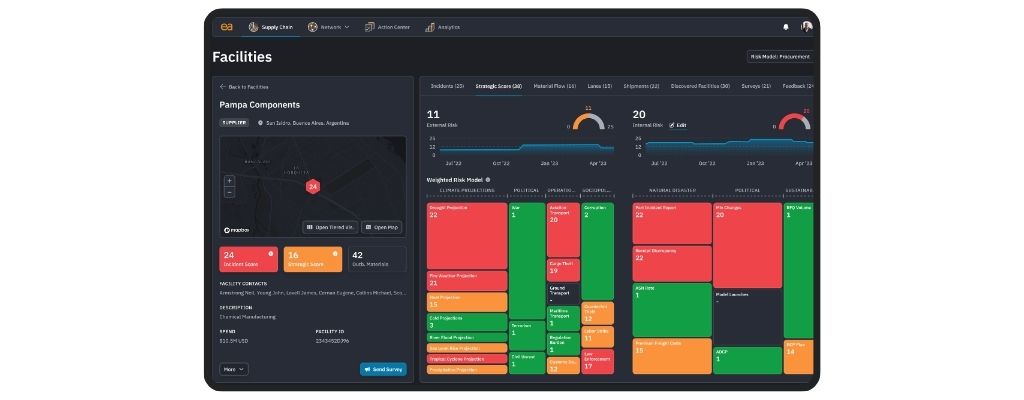 Screenshot of Everstream's Risk Assessment product