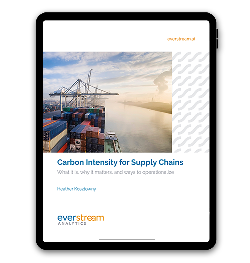 View of Carbon Intensity for Supply Chains Report